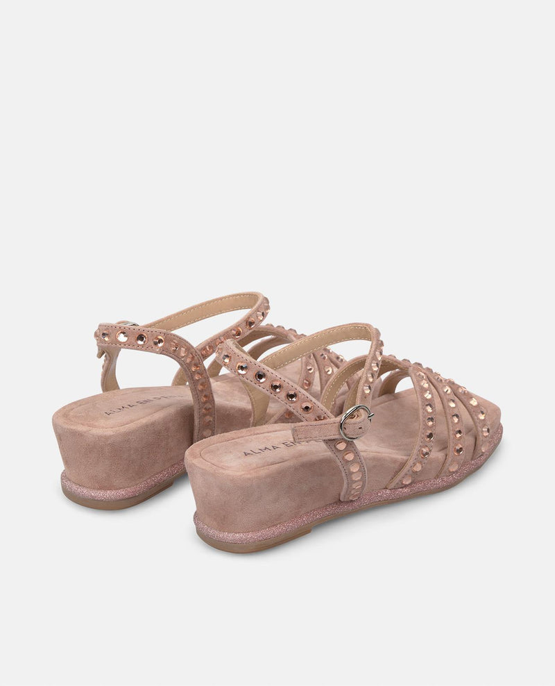 SANDALIA CUÑA MEDIA DETALLES