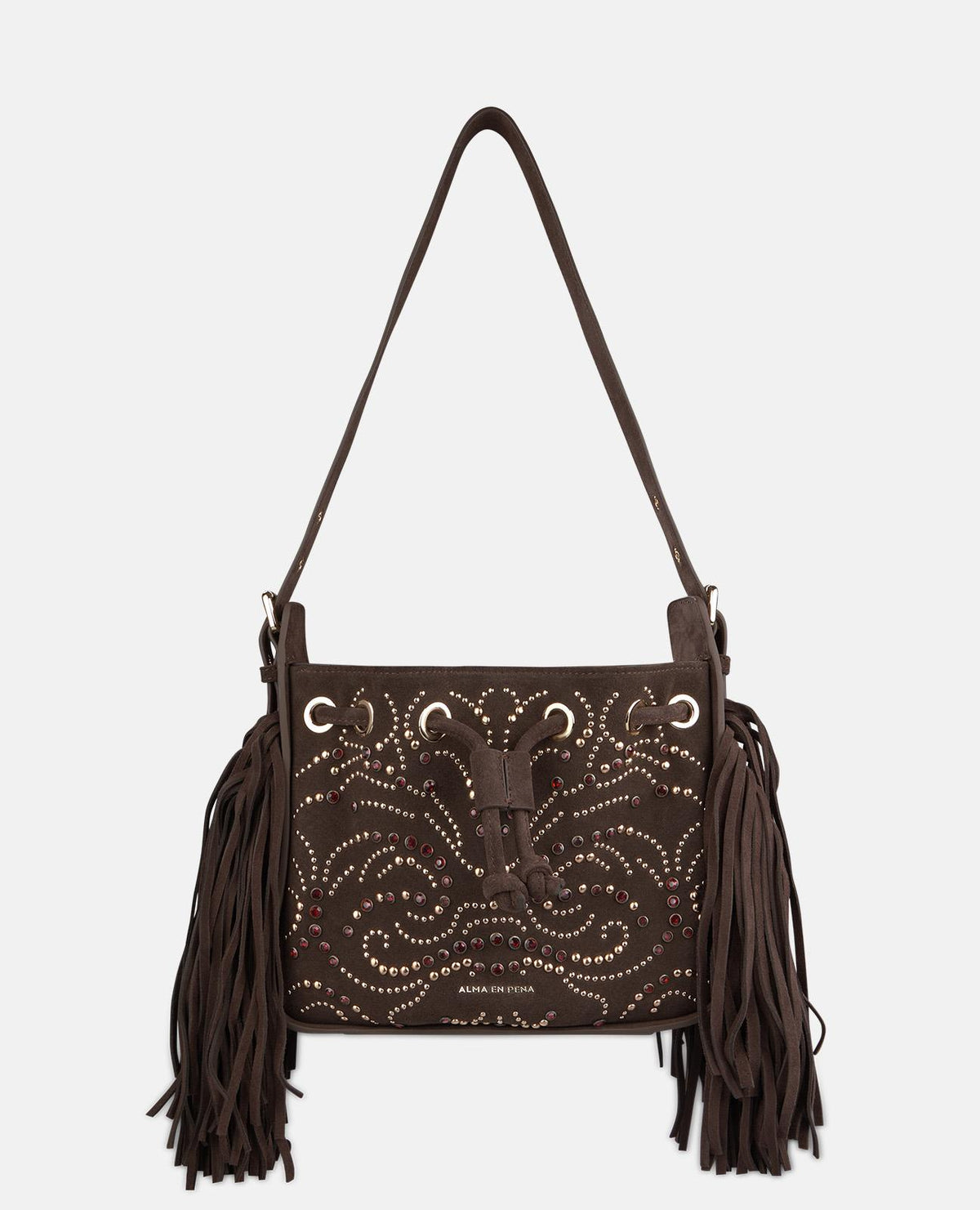 BORSA IN PELLE SERRAGE CON STRASS