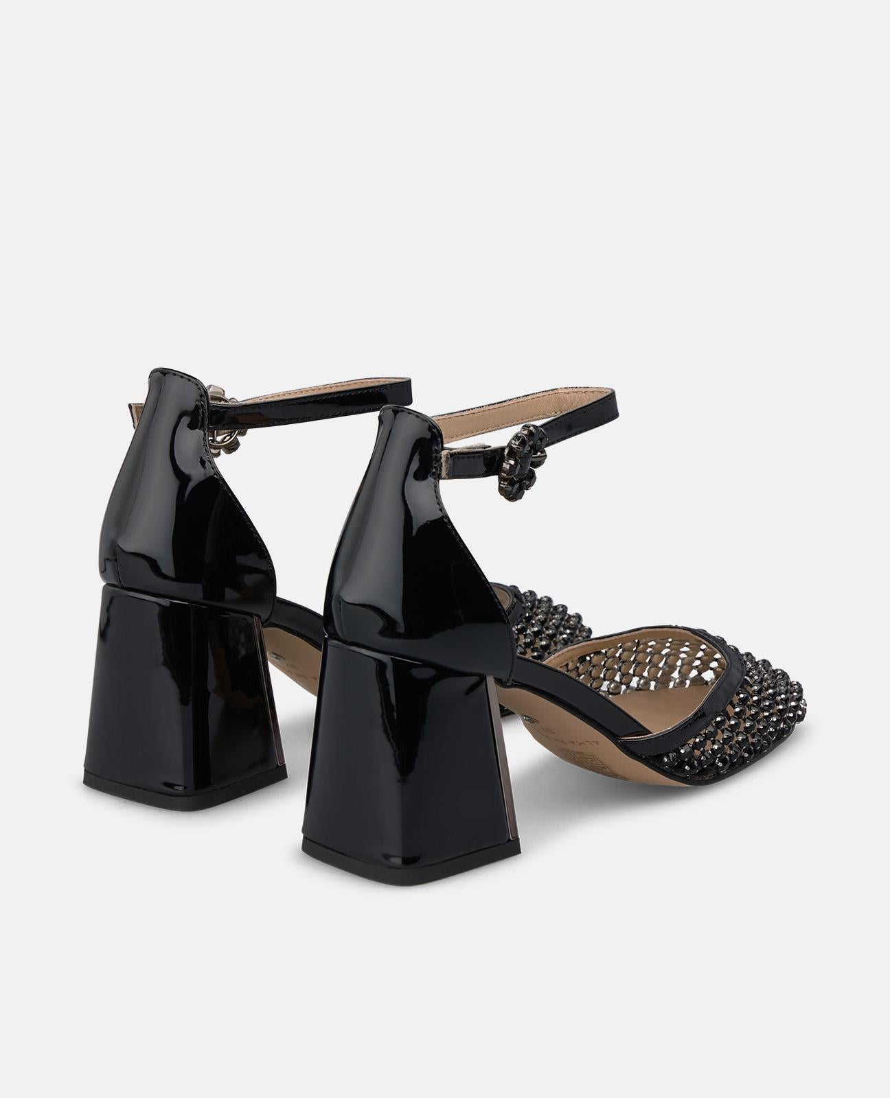 ZAPATO SALÓN MALLA EFECTO METALIZADO
