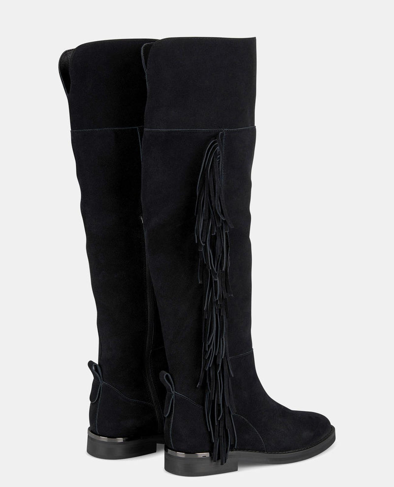 FLACHER STIEFEL HOHER STOCK