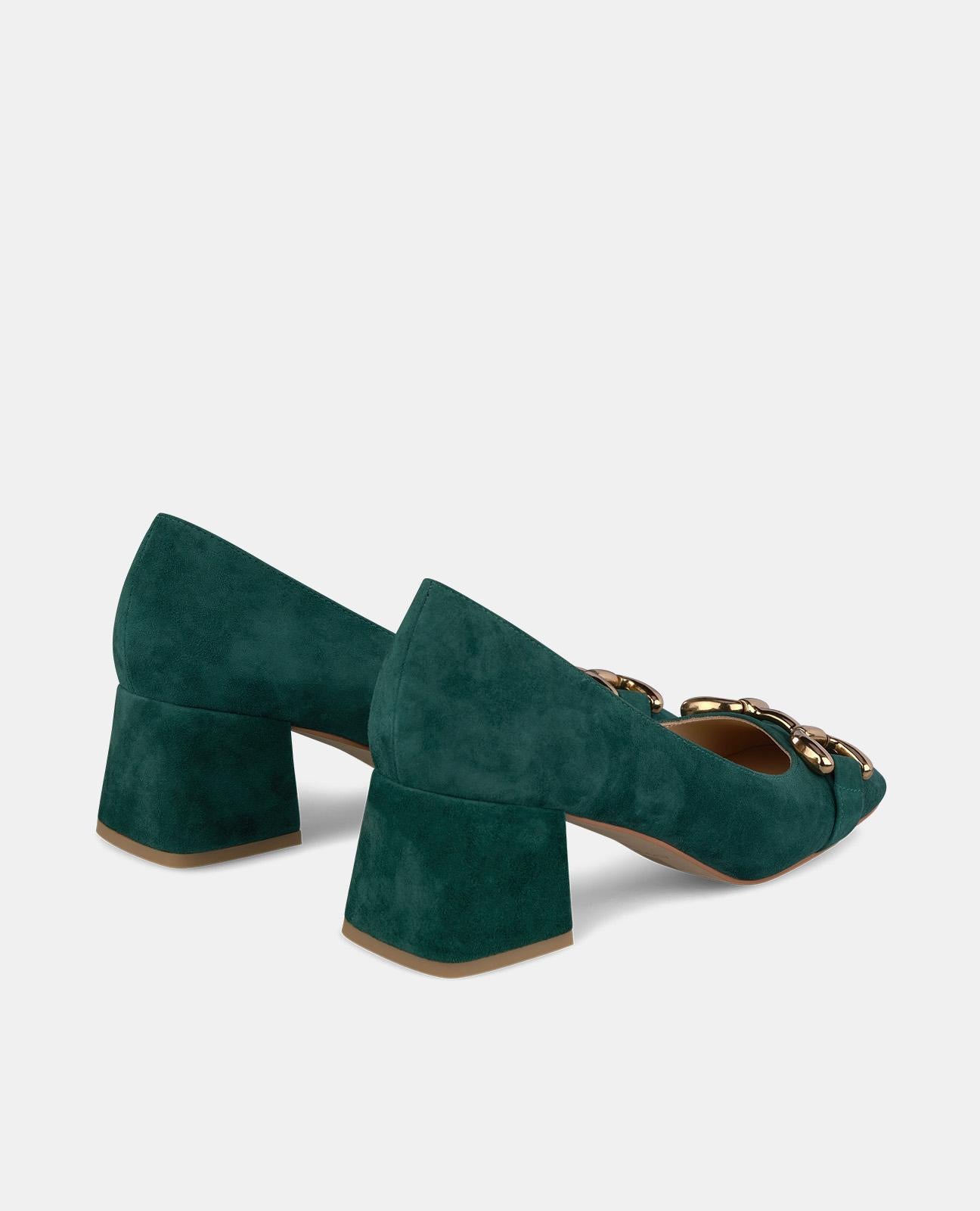 SAPATO DE SALTO ALTO COM FIVELA