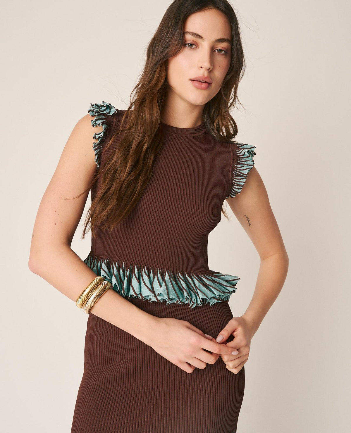 TOP A MAGLIA LISCIA