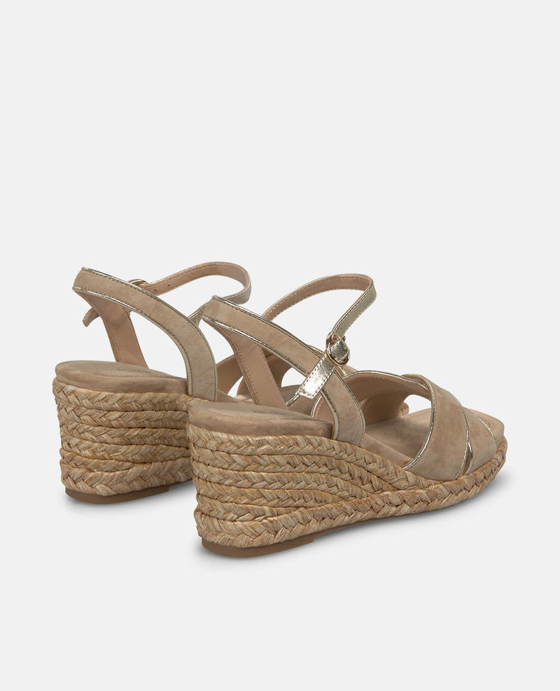 SANDALIA CUÑA COMBI DOBLE TIRA