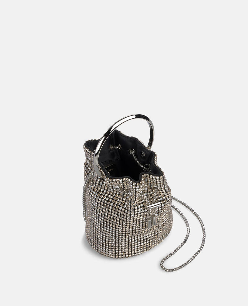 TASCHE MIT STRASSSTEINEN BESETZT