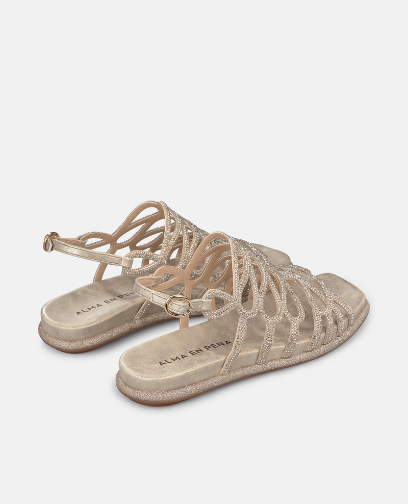 SANDAL COVERED WITH RHINESTONES