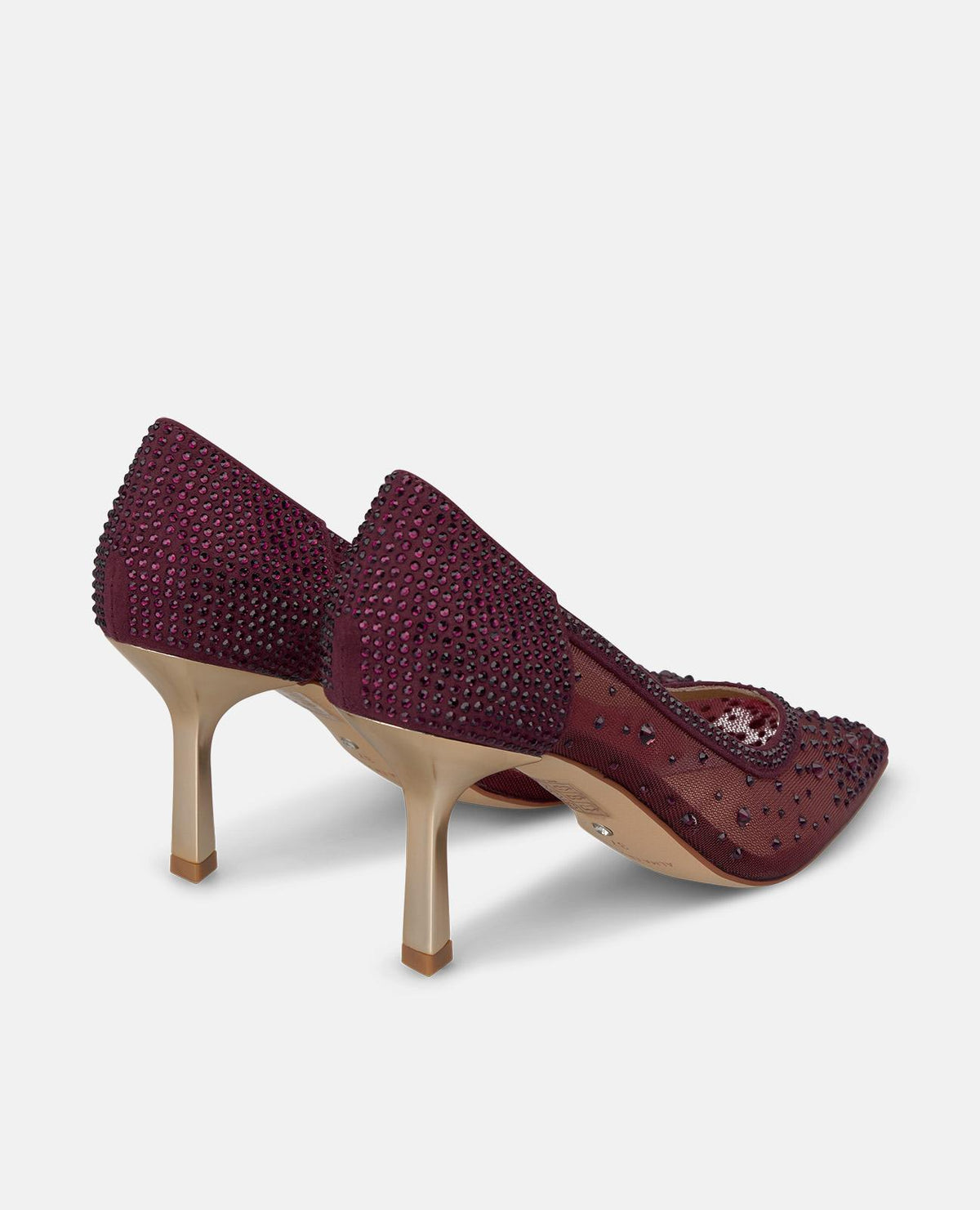 SCARPA DA SERA IN TESSUTO A RETE CON DETTAGLI IN STRASS