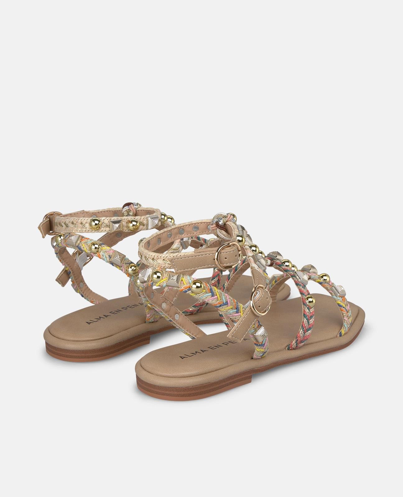 SANDALIA PLANA ESTILO GRIEGO