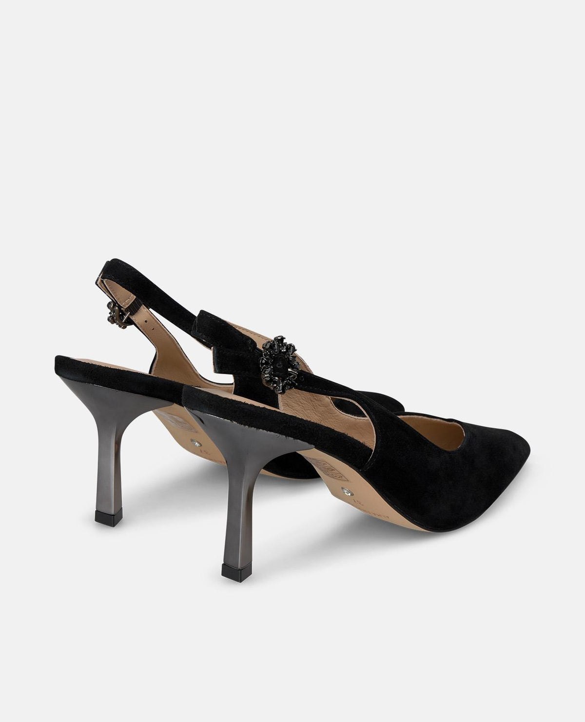 ZAPATO DESTALONADO DE ANTE CON PULSERA