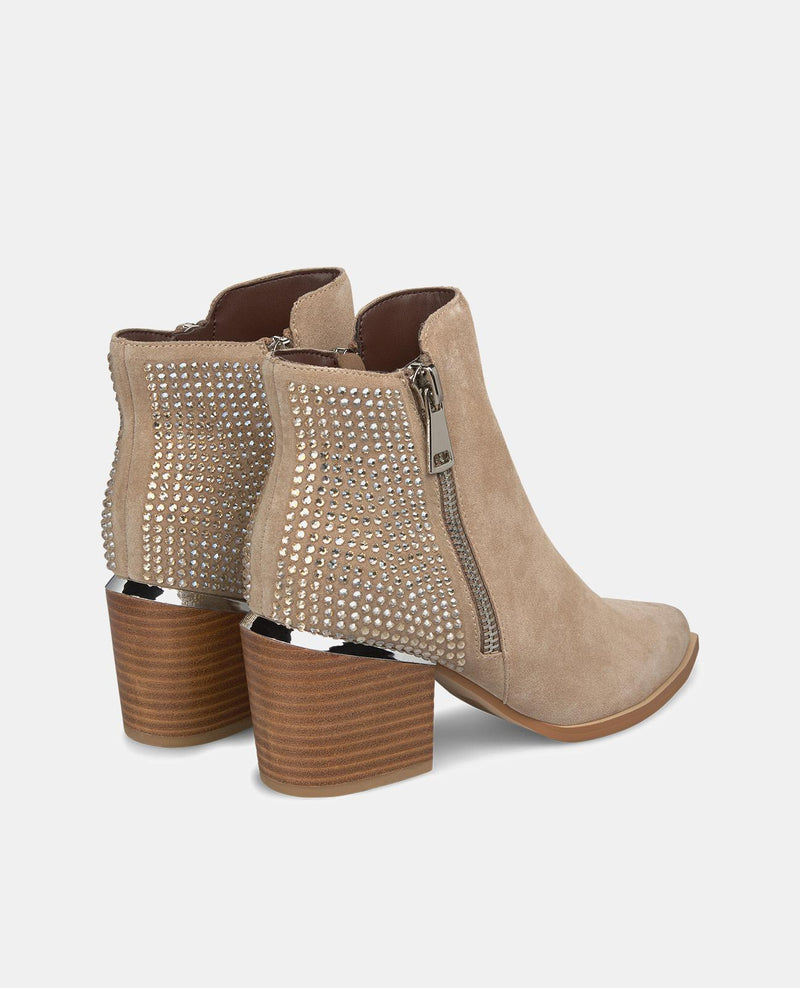 BOTTINES ZIPPÉES AVEC PAILLETTES