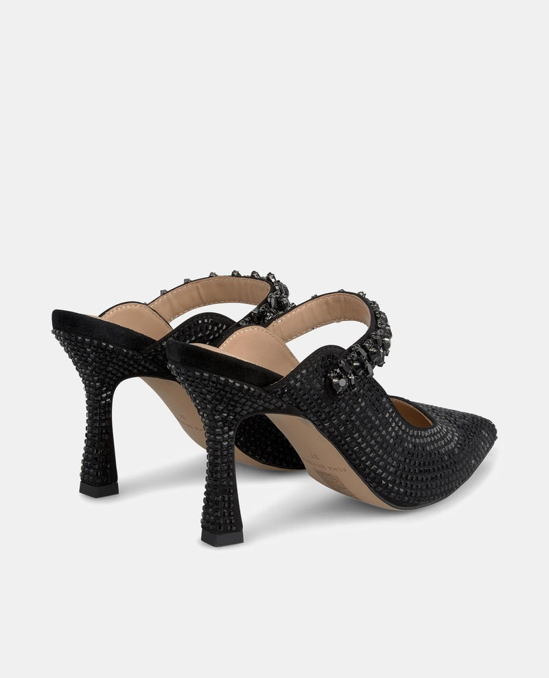 HOCHHACKIGE SCHUHE MIT STRASSSTEINEN