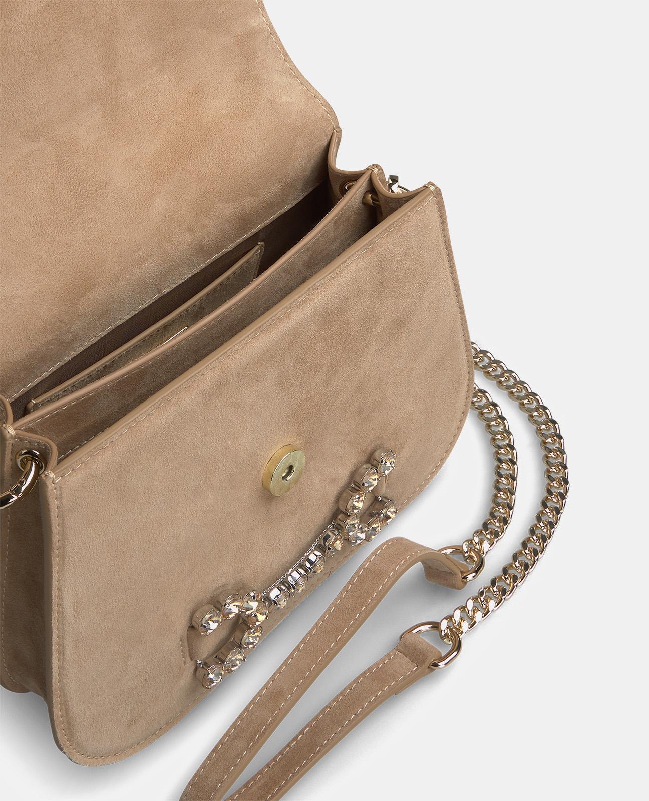 STRASSBESETZTE SCHNALLEN-CLUTCH-TASCHE