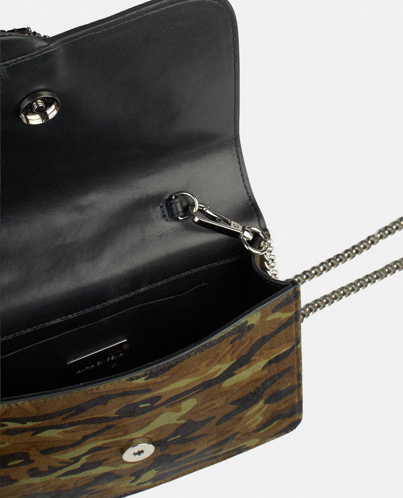 SNAKE FLAP SHOULDER BAG