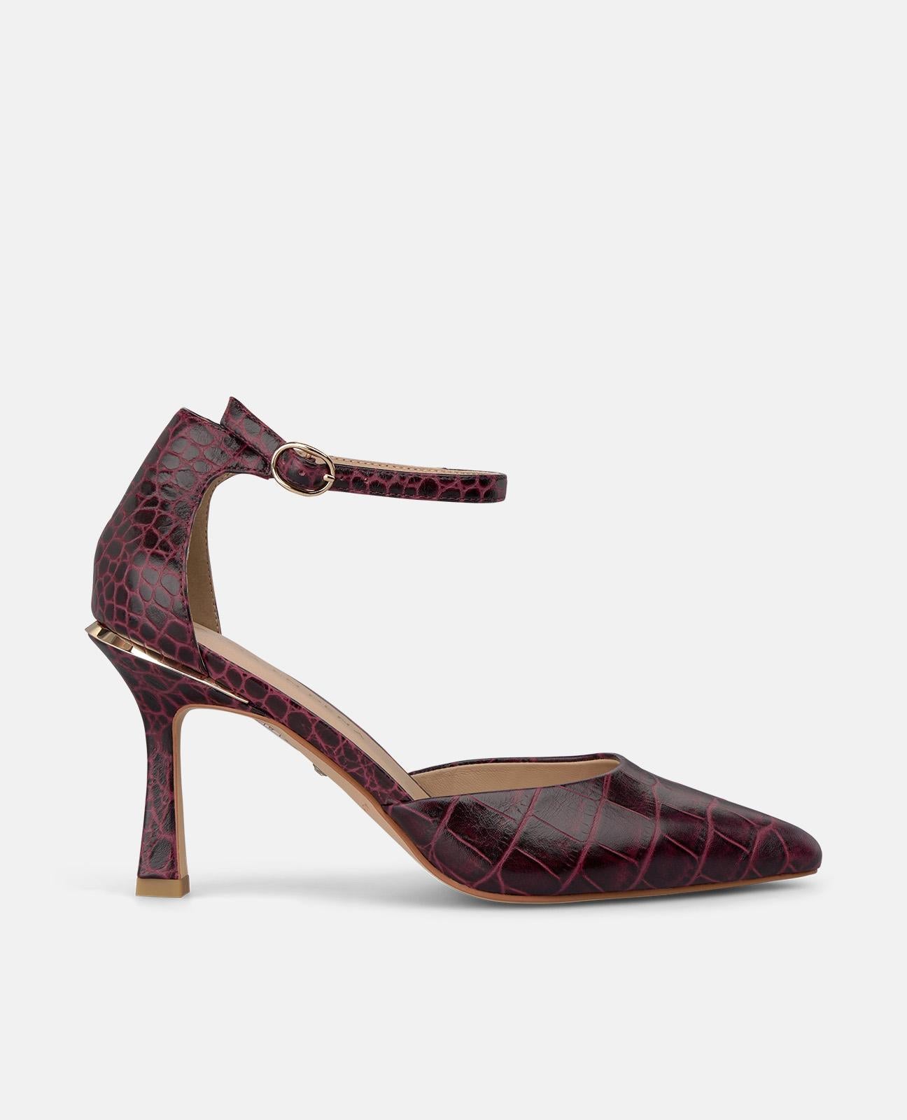 ZAPATO TACÓN PIEL CON PULSERA