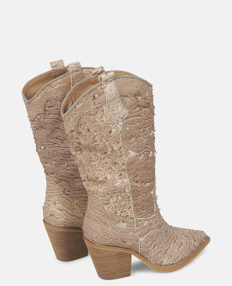 EMBROIDERED HALF-BOOT