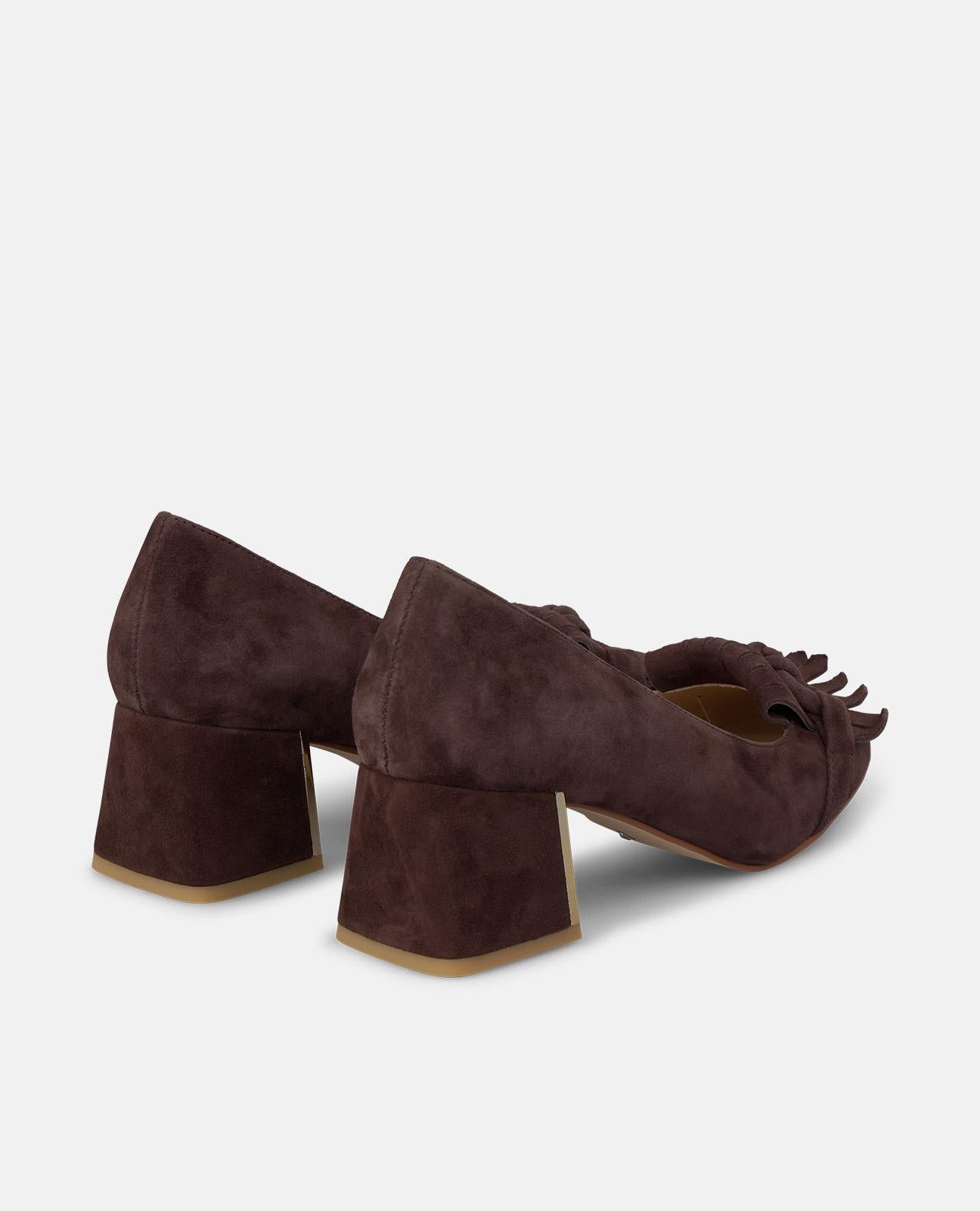 ZAPATO DE ANTE CON FLECOS