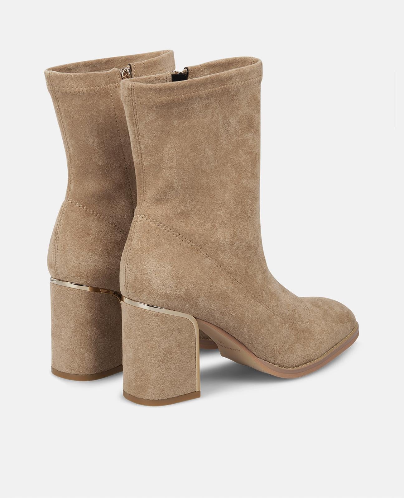 BOTTE DE CHEVILLE À TALON BLOC