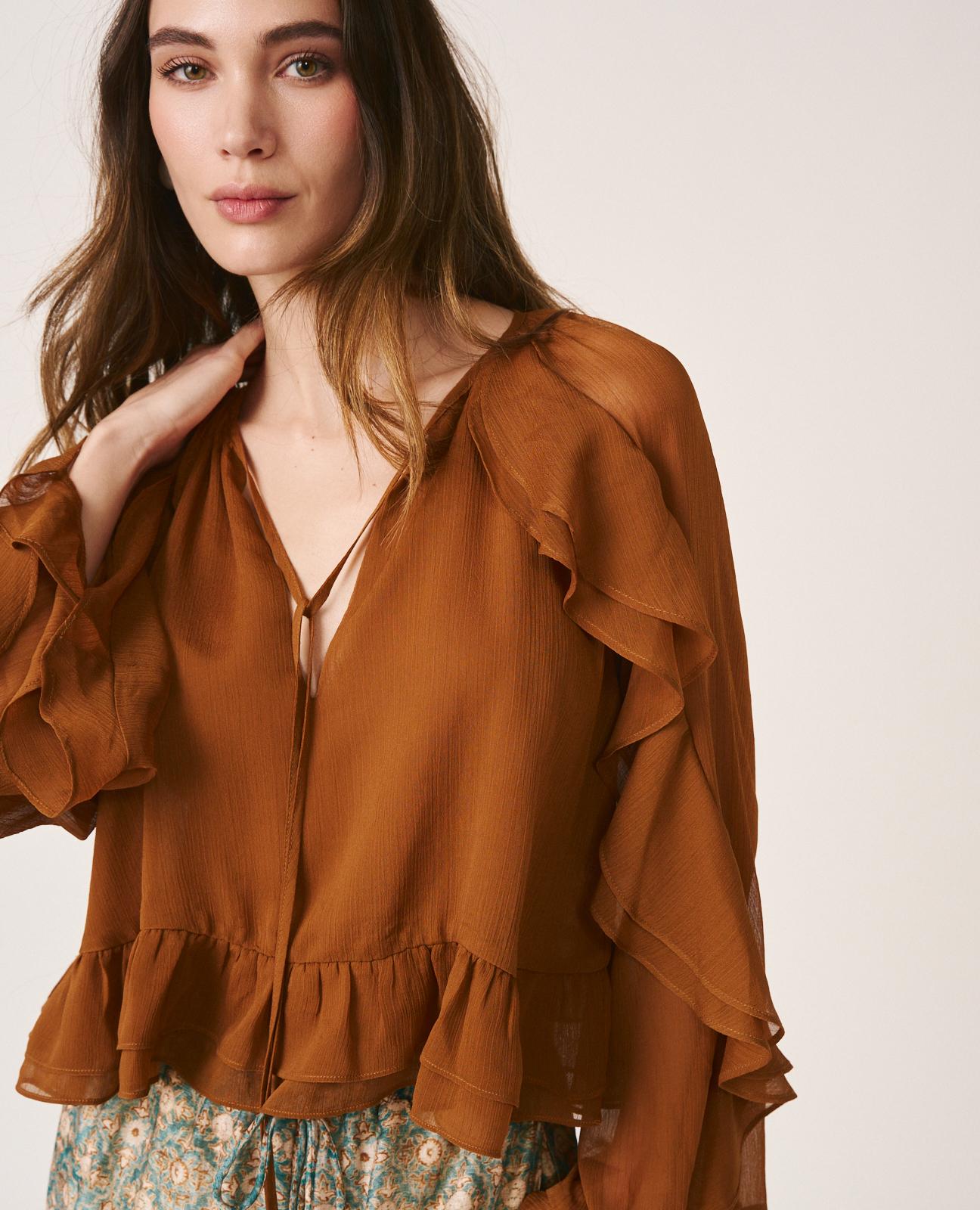 BLUSA MANGA VOLANTES