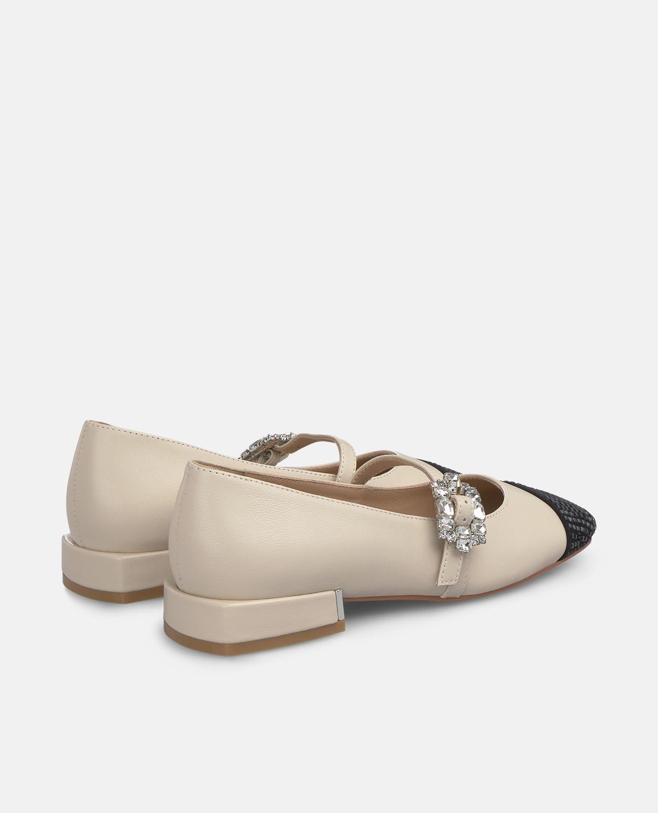 ZAPATO PUNTERA PEDRERÍA PLANO