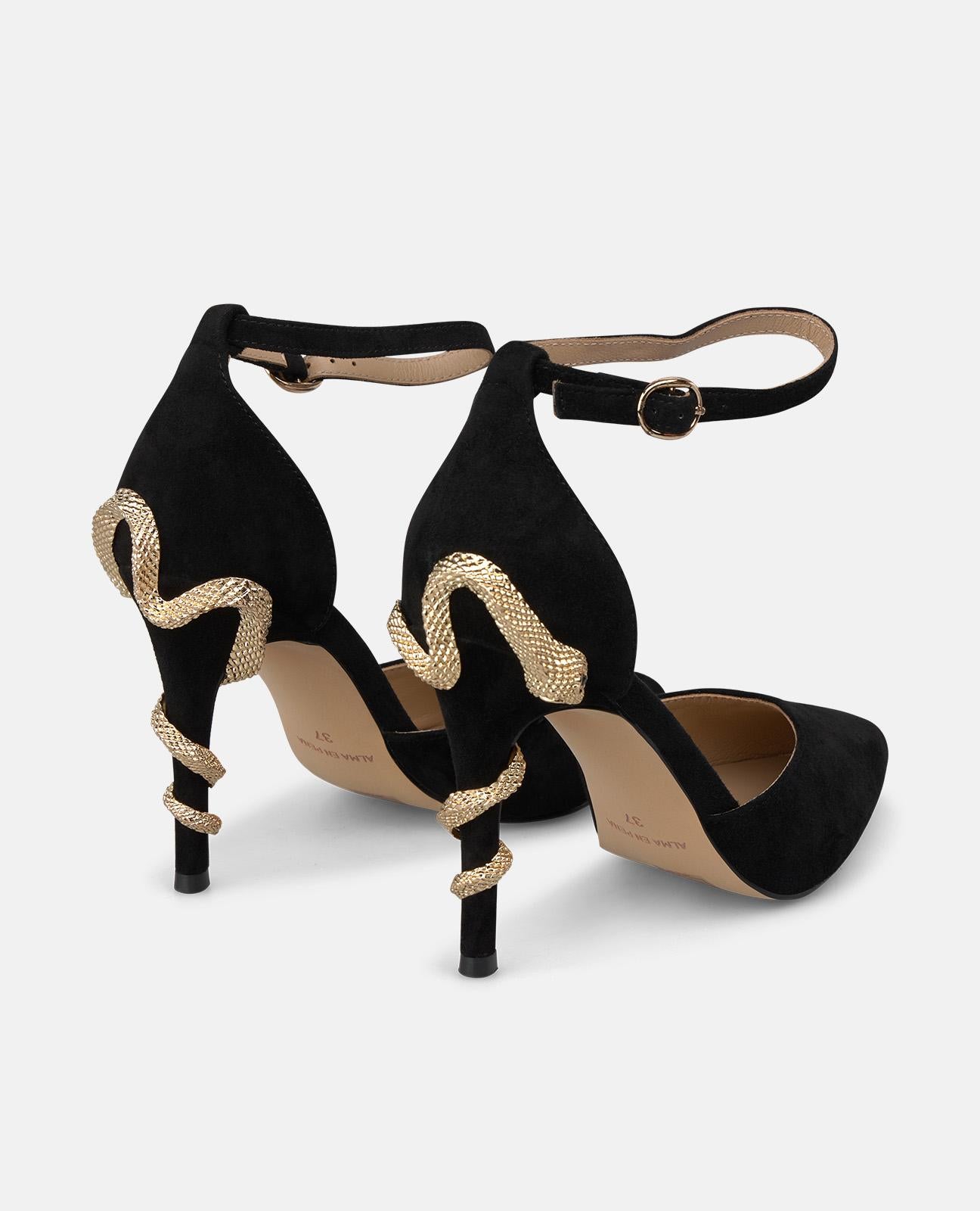 ZAPATO CON SERPIENTE TACÓN