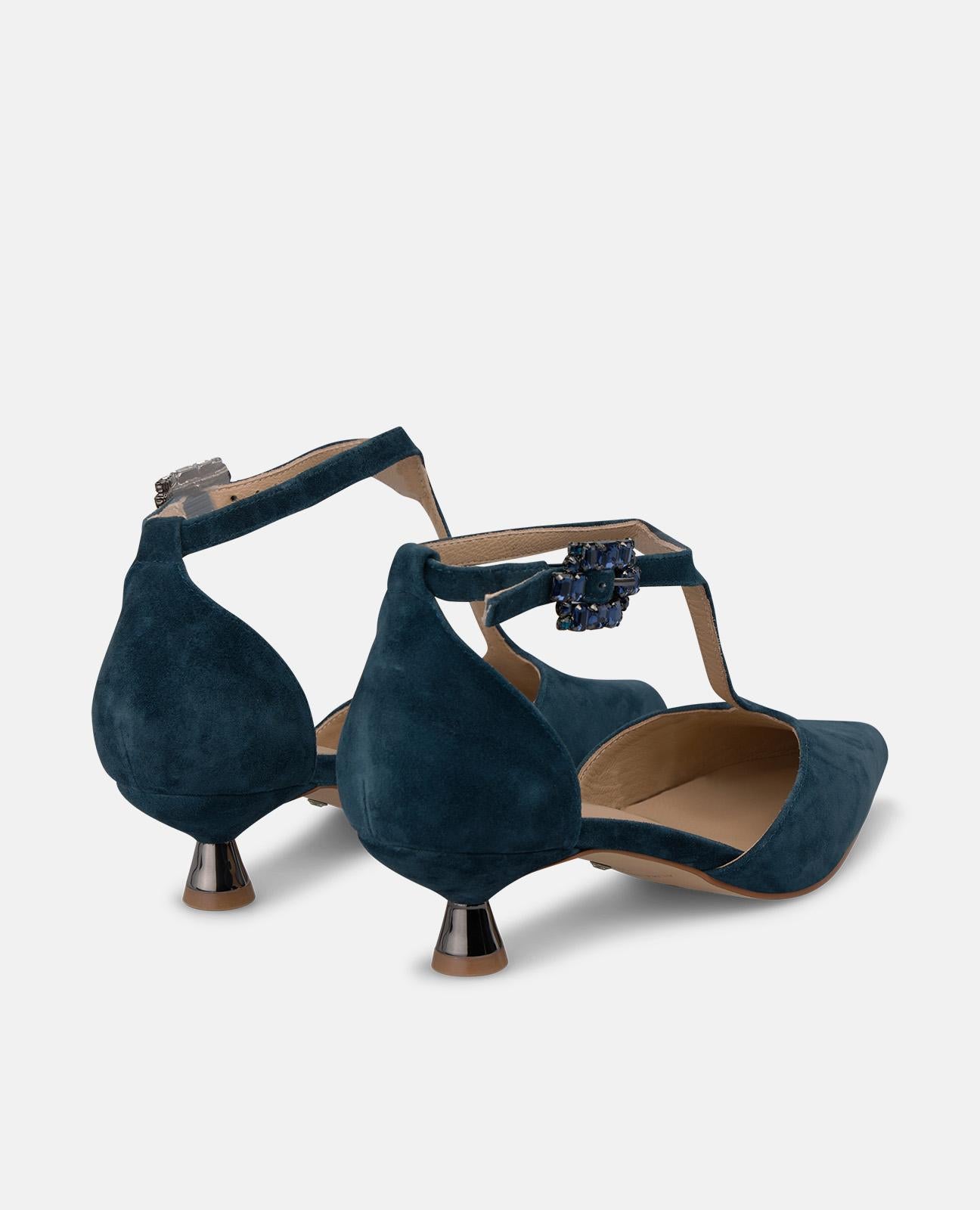 ZAPATO TACÓN CHUPETE DE ANTE
