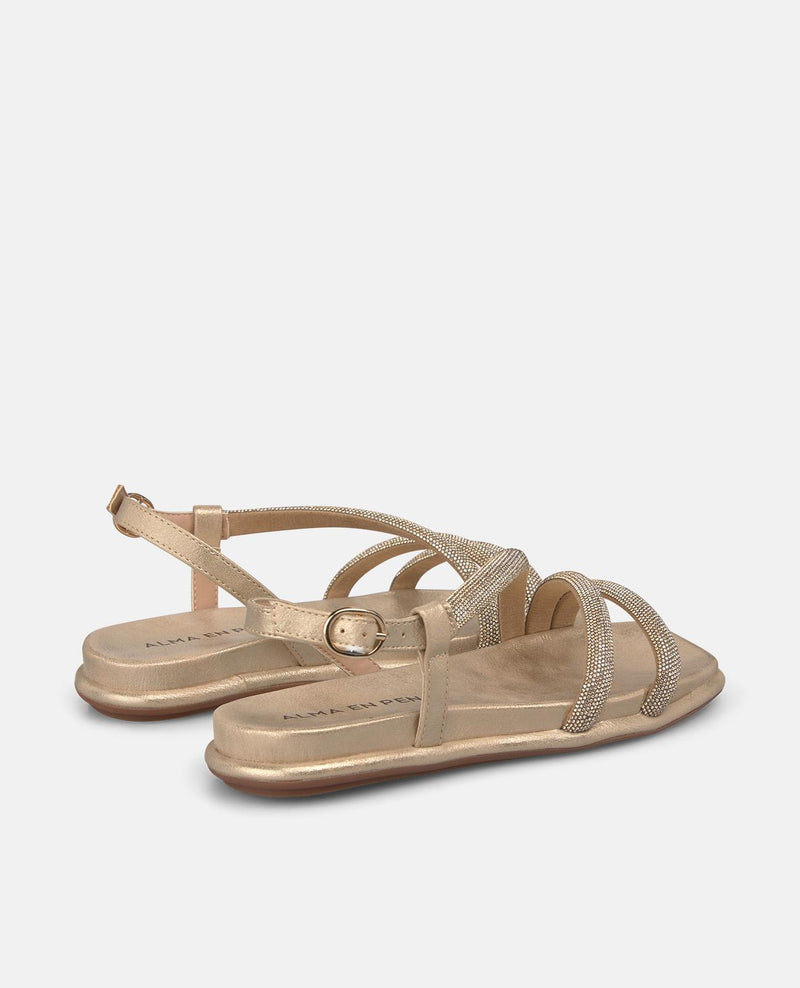 SANDALIA PLANA TIRA MULTIPLE