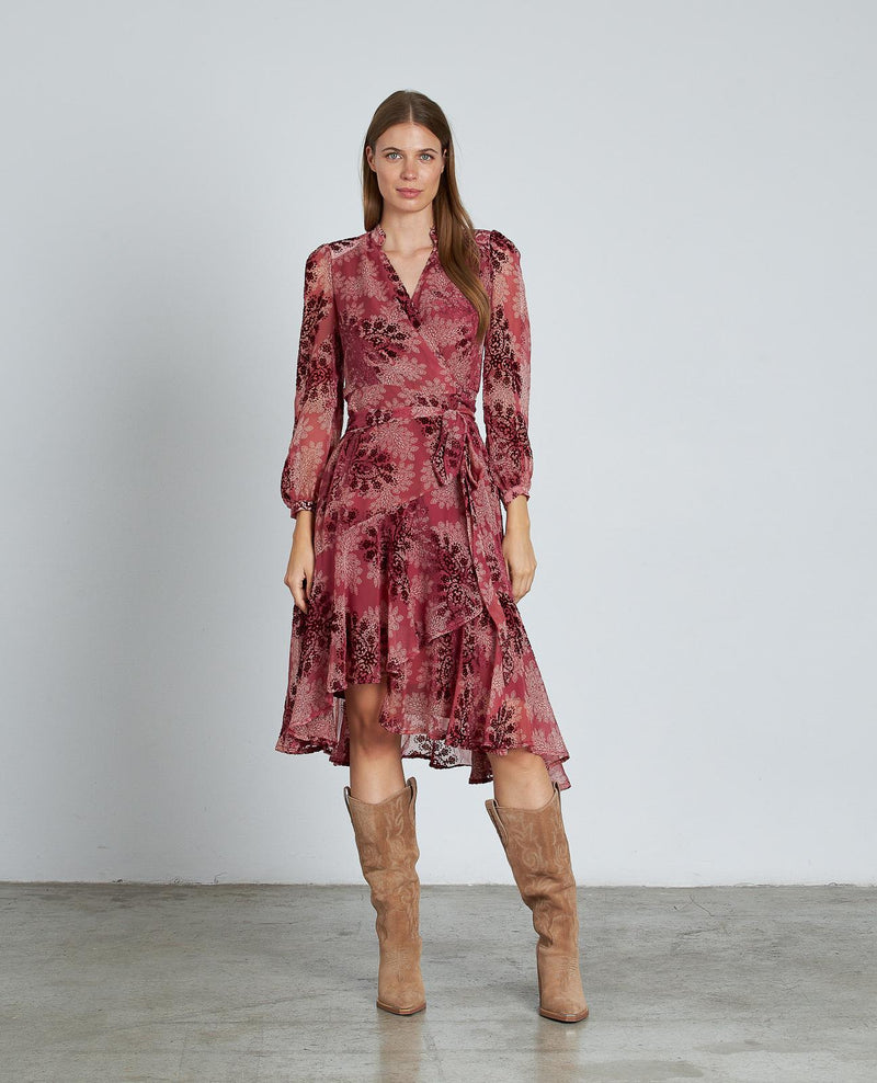 VESTIDO DETALLES TERCIOPELO