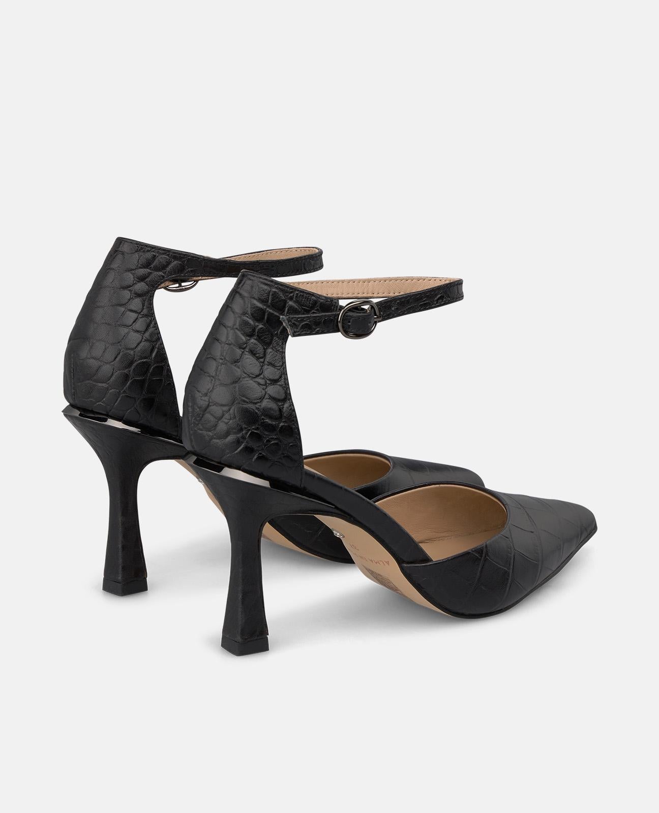 ZAPATO TACÓN PIEL CON PULSERA