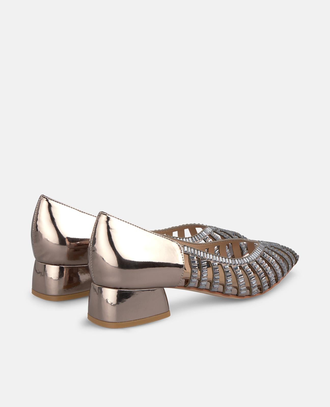 ZAPATO PLANO EFECTO ESPEJO