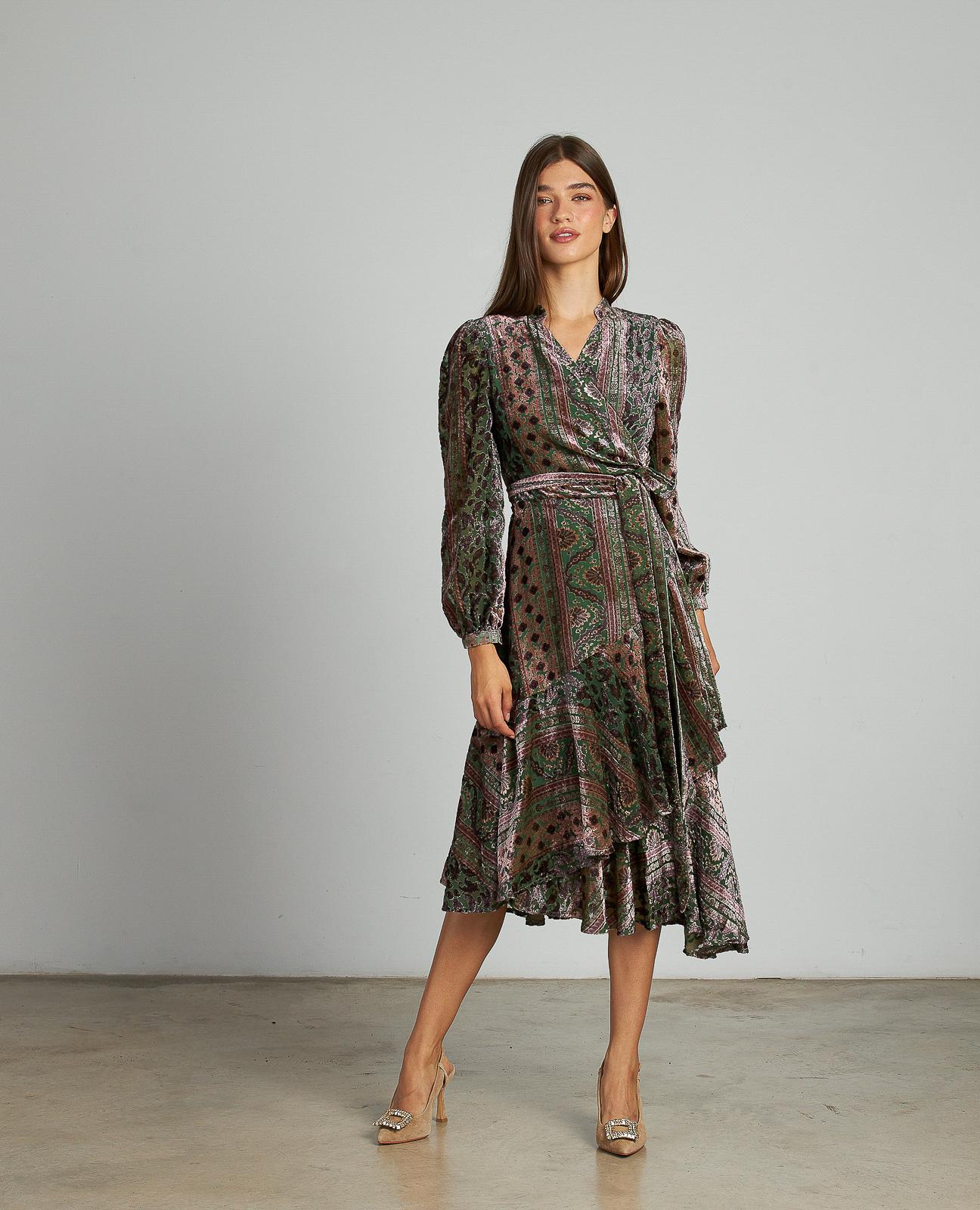 VESTIDO MIDI TERCIOPELO