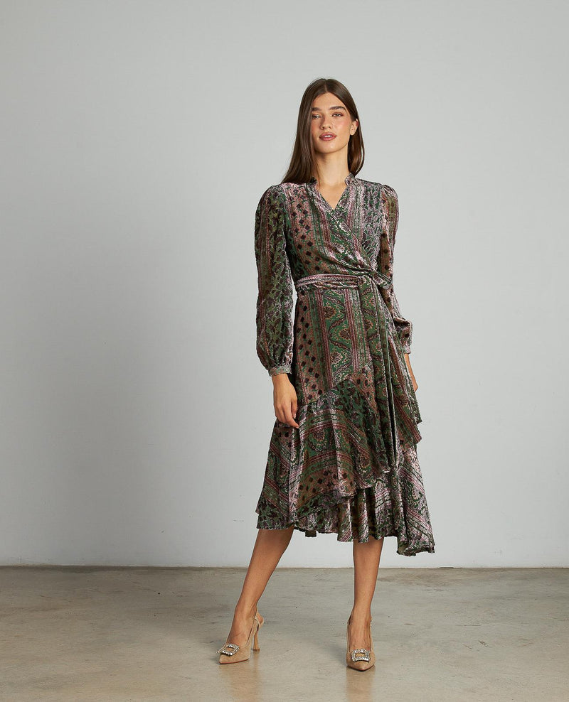 VESTIDO MIDI TERCIOPELO