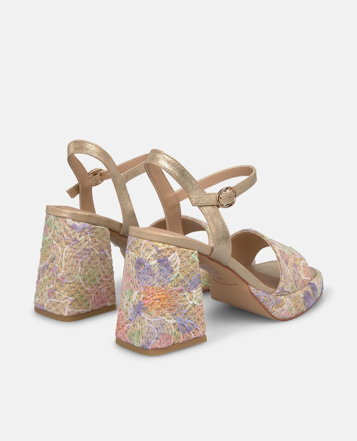 SANDALI ALTI MULTICOLORI