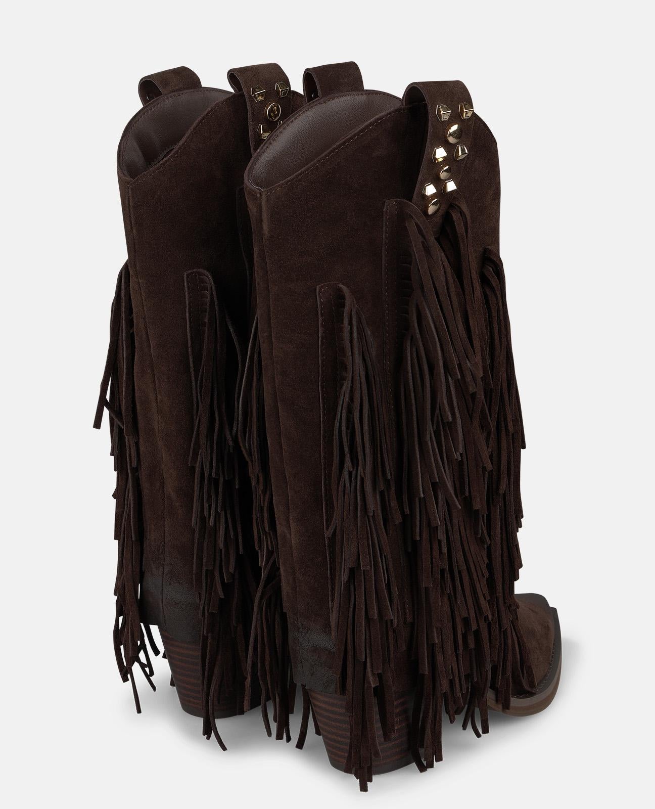 BOTA COWBOY DE ANTE CON FLECOS