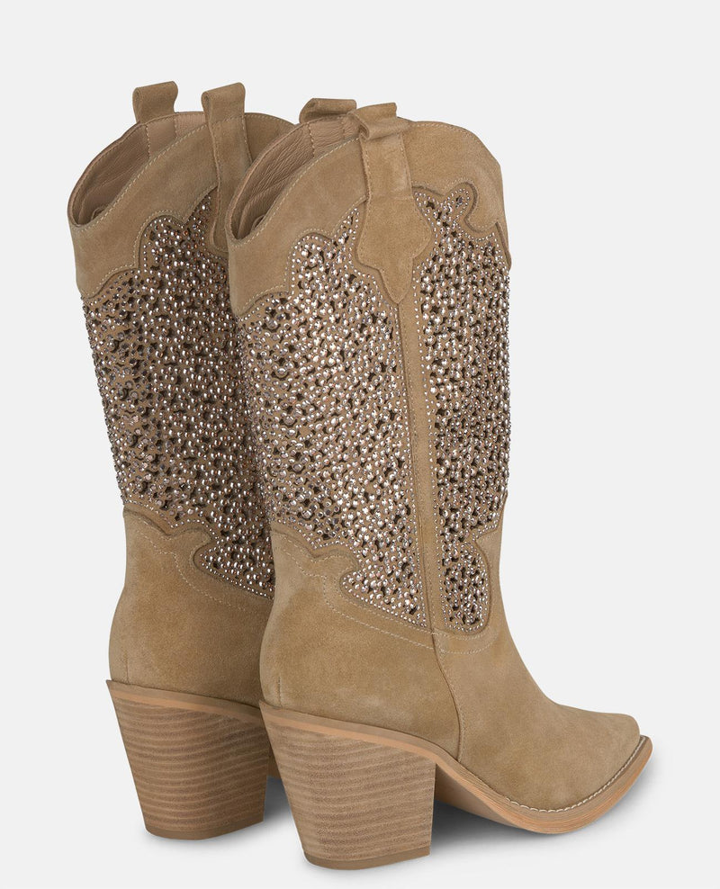 GLITTER OPENWORK BOOT