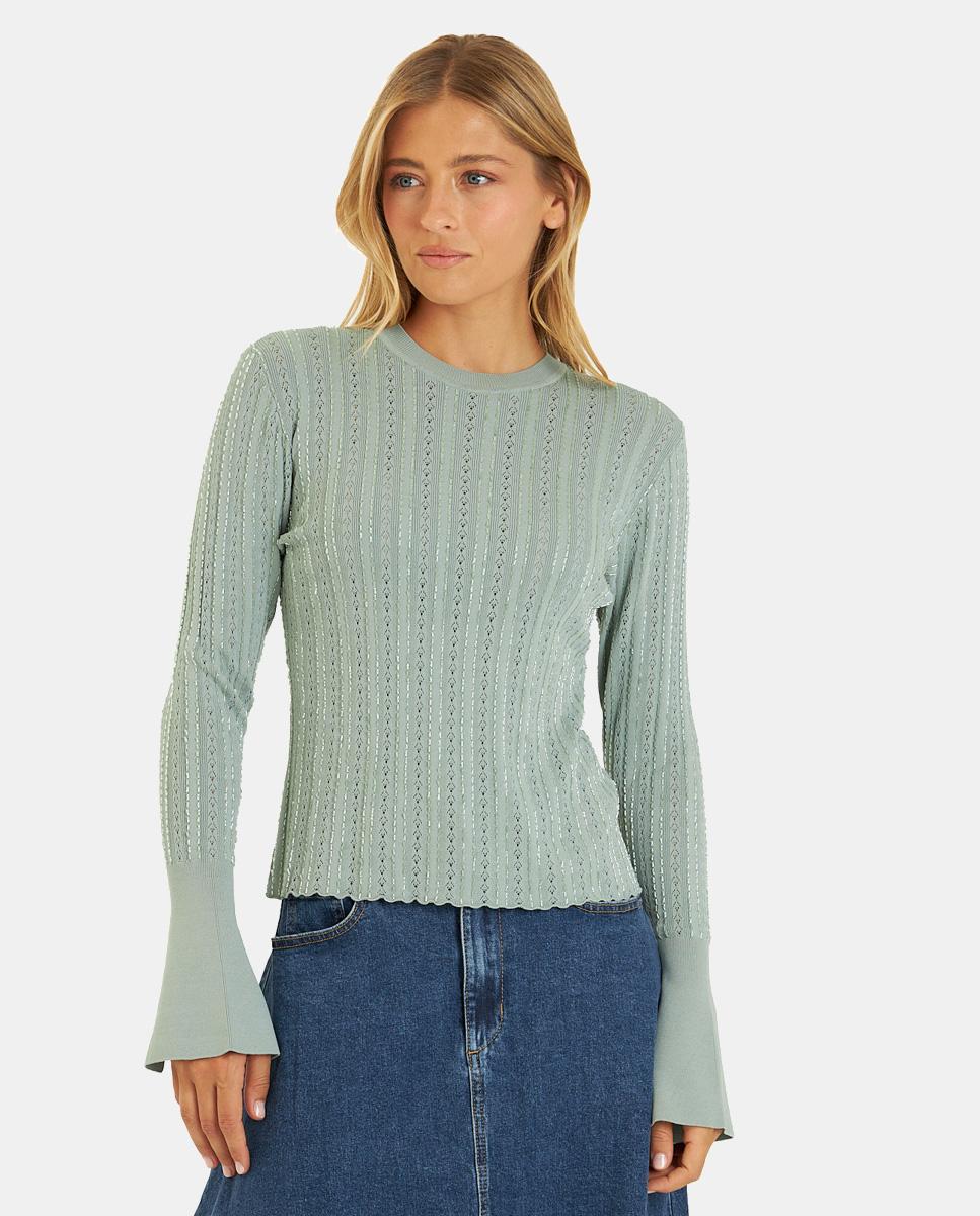 CAMISOLA DE MALHA ABERTA