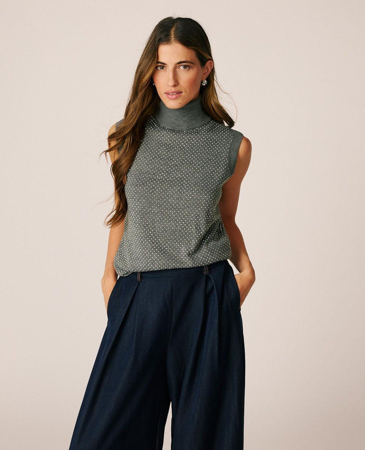 MAGLIONE A COLLO ALTO IN MAGLIA