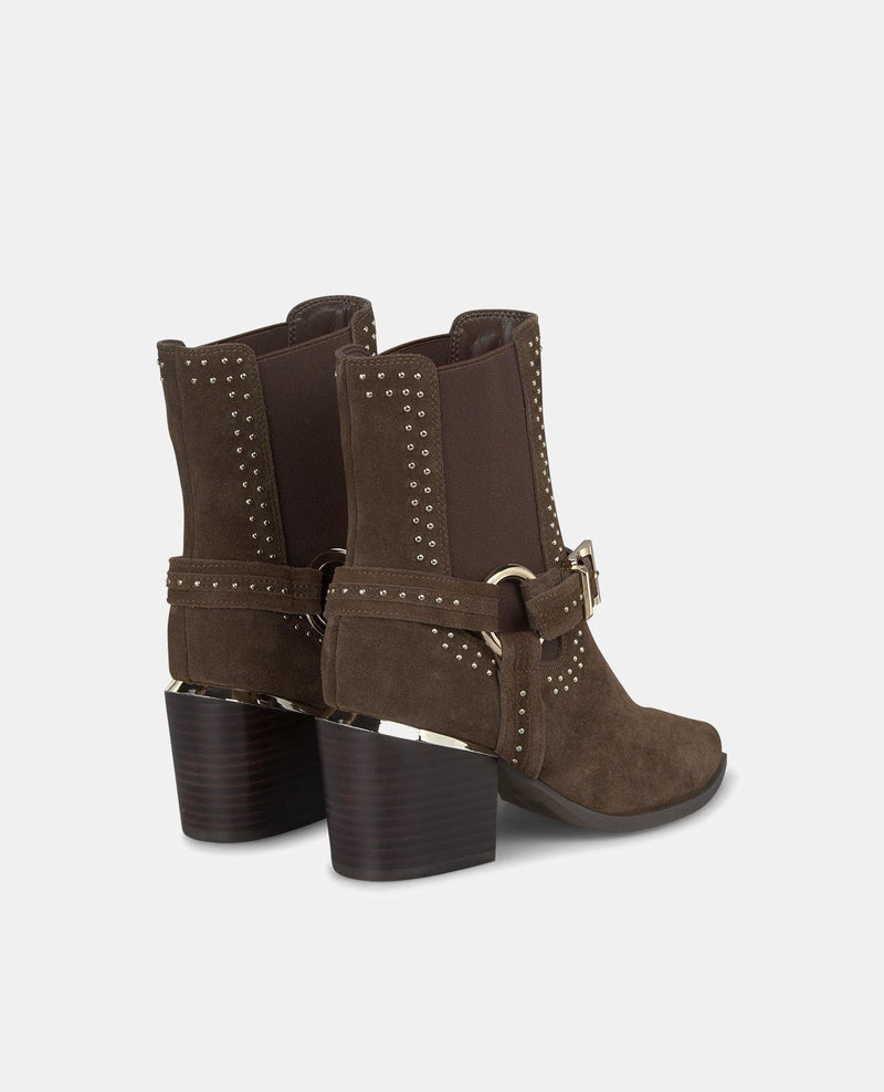 BOTTINES À TALONS AVEC ÉLASTIQUE