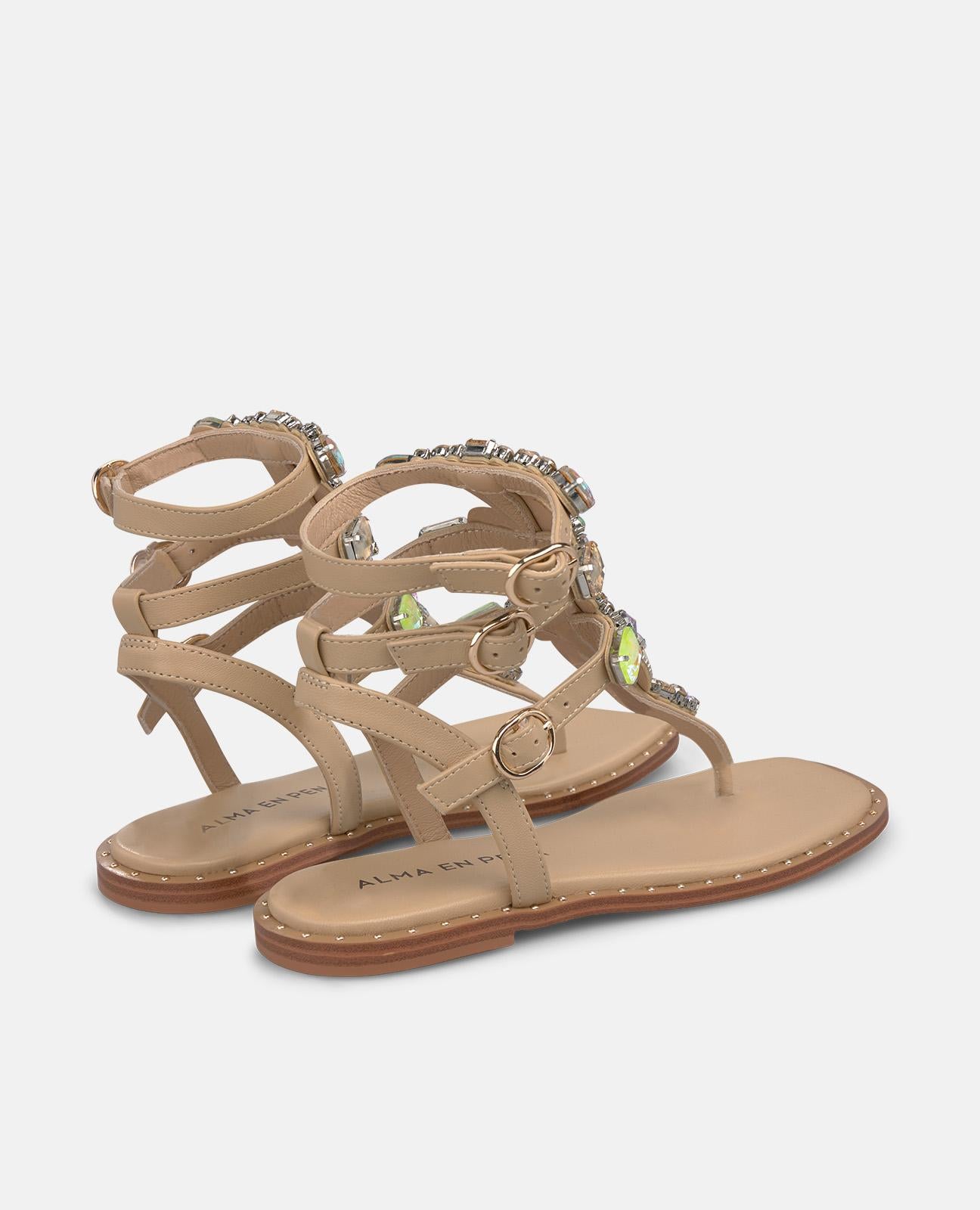 SANDALIA ESTILO GRIEGO JOYA