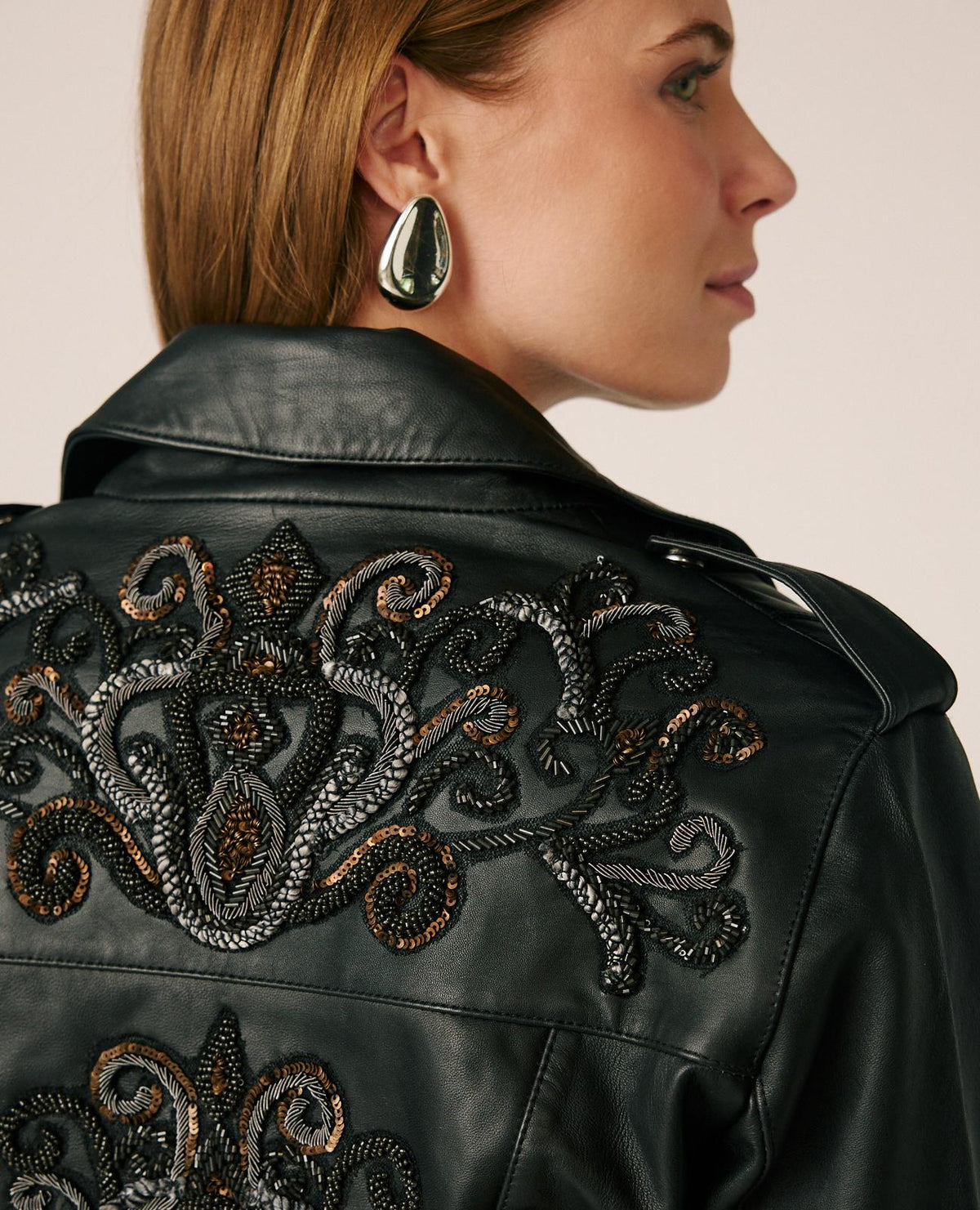 BIKER WITH BEADS