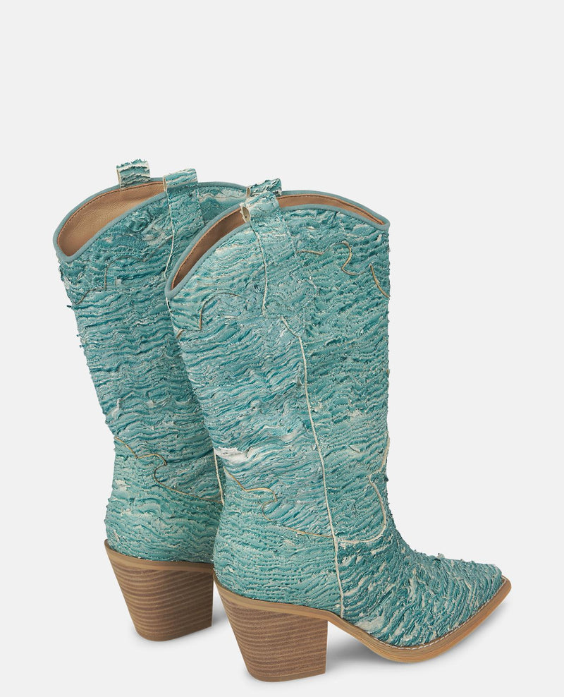 EMBROIDERED HALF-BOOT