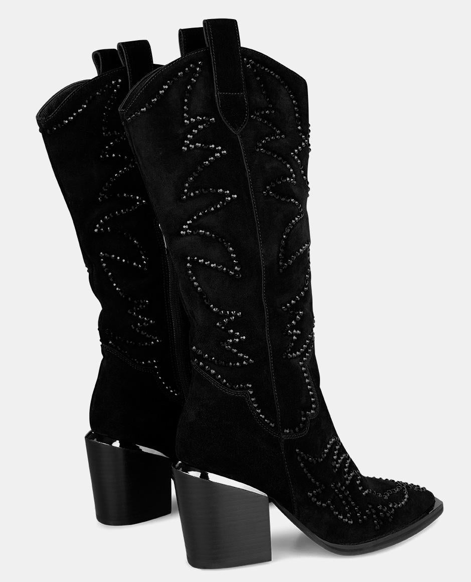 BOTTE DE COW-BOY ORNÉE DE STRASS
