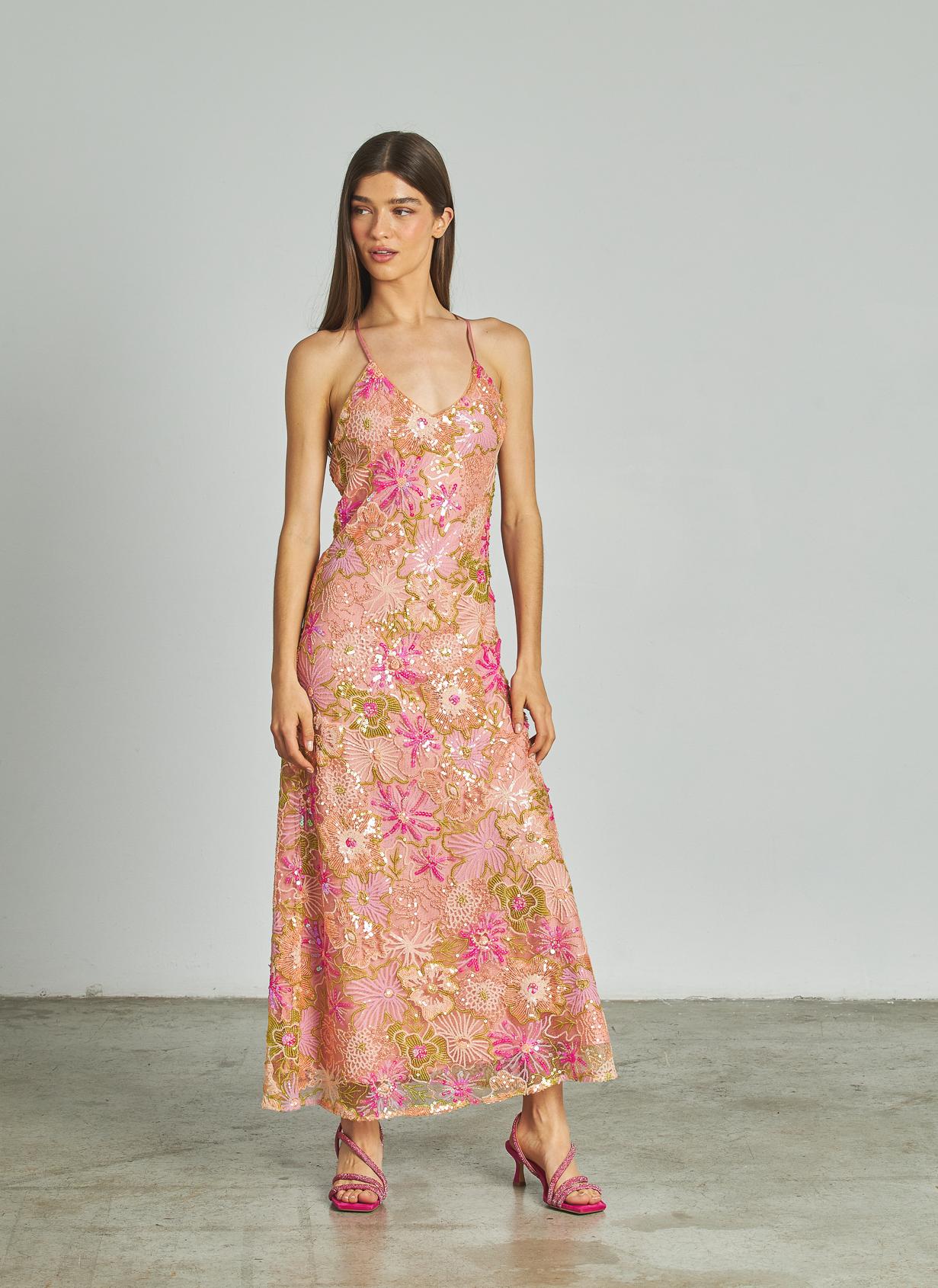 VESTIDO MIDI LENTEJUELAS