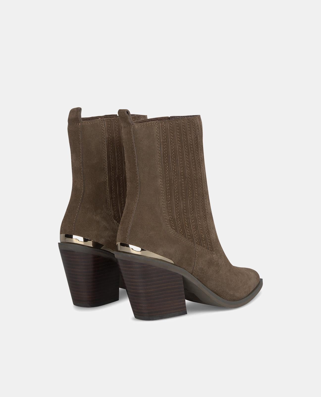 BOTTE DE CHEVILLE AVEC TALON ÉLASTIQUE