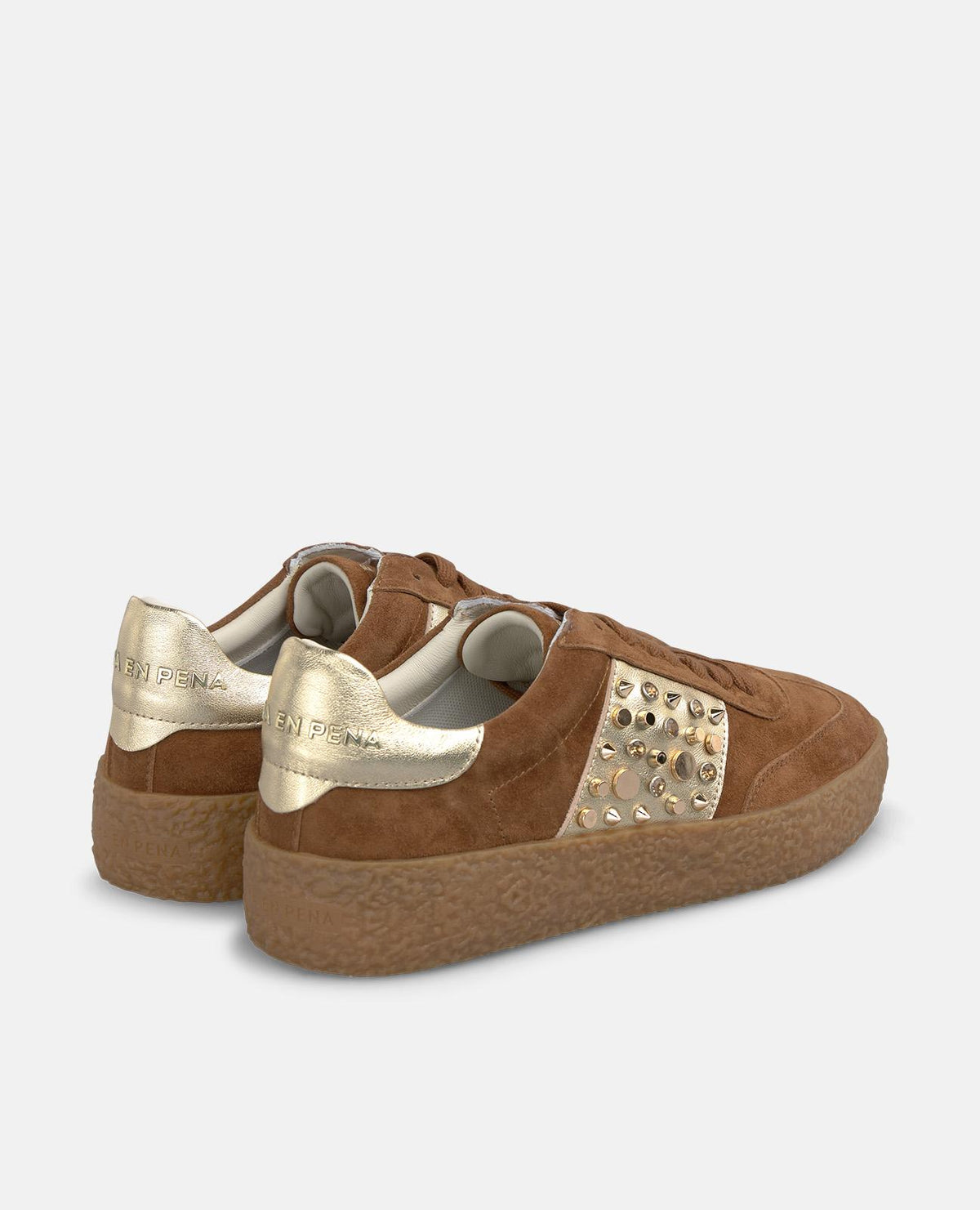 ZAPATILLAS DE ANTE CON PEDRERÍA
