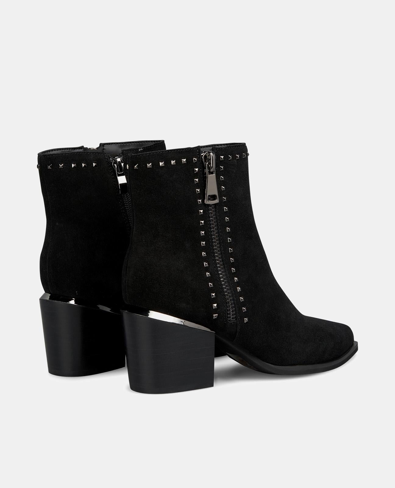 BOTTES DE CHEVILLE À TALON ZIPPÉ