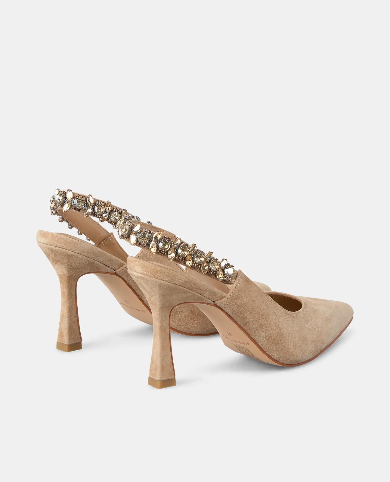 SAPATO DE SALTO ALTO COM TIRA ELÁSTICA