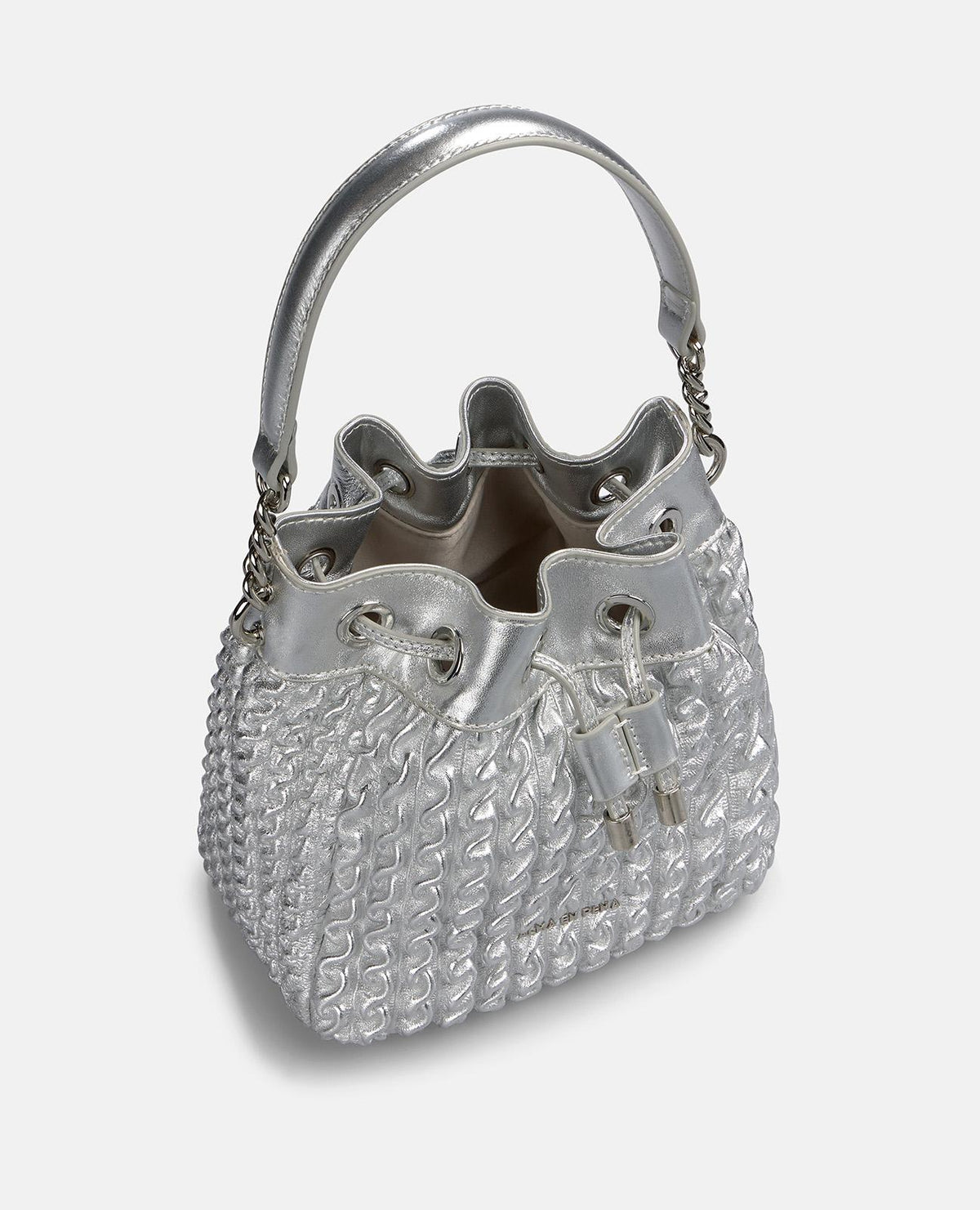 BOLSO BOMBONERA TEXTURIZADO DE PIEL
