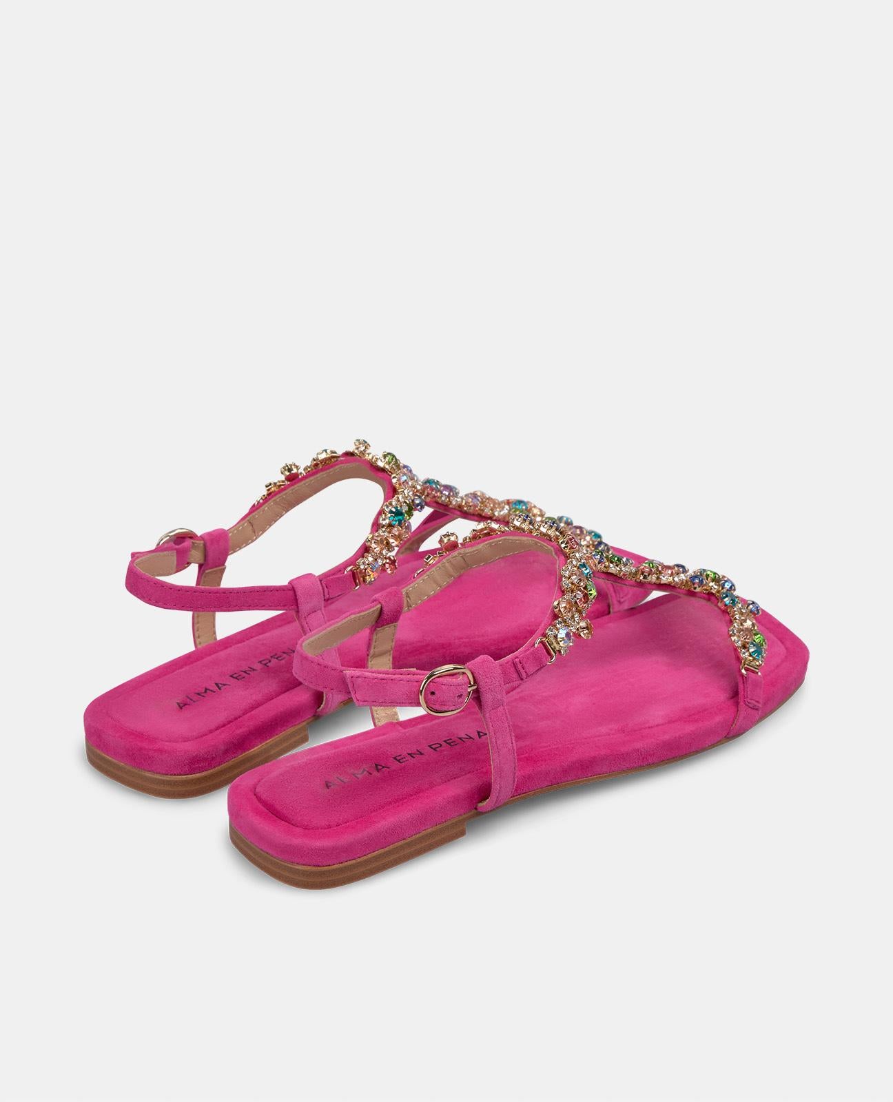 SANDALIA ABALORIOS MULTICOLOR