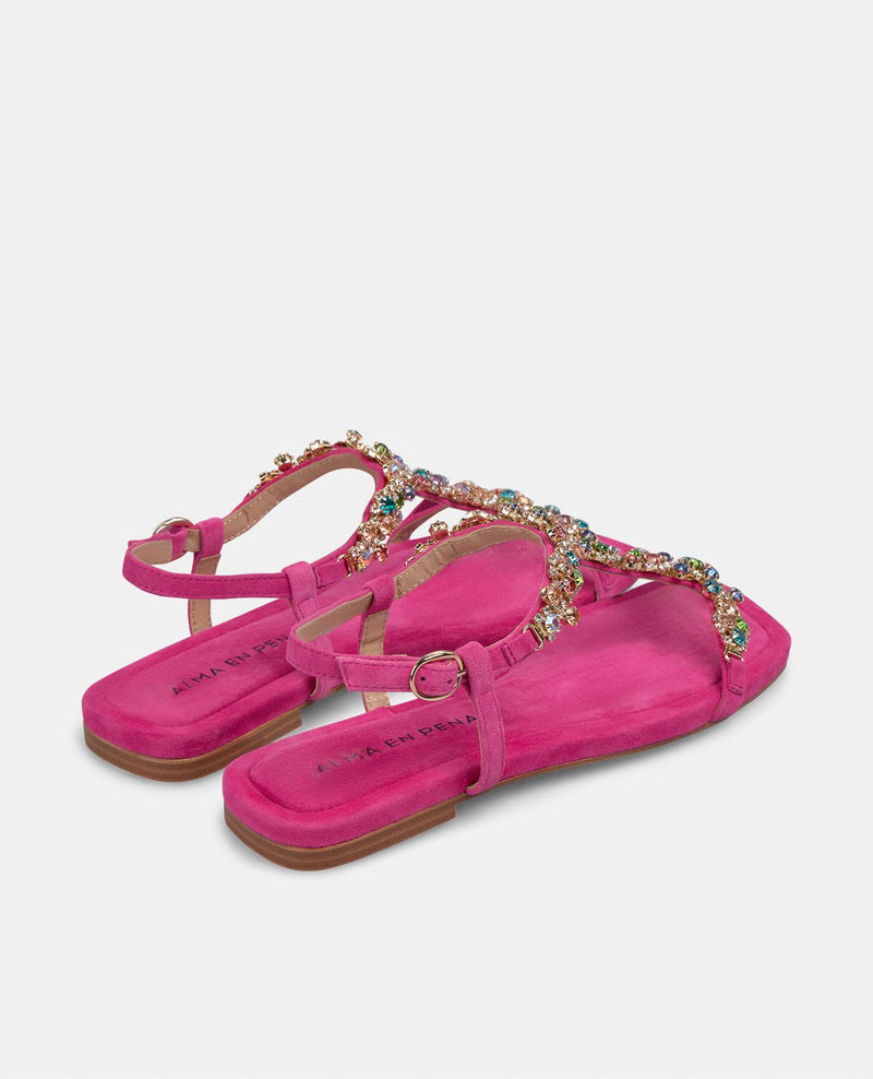 SANDALIA ABALORIOS MULTICOLOR