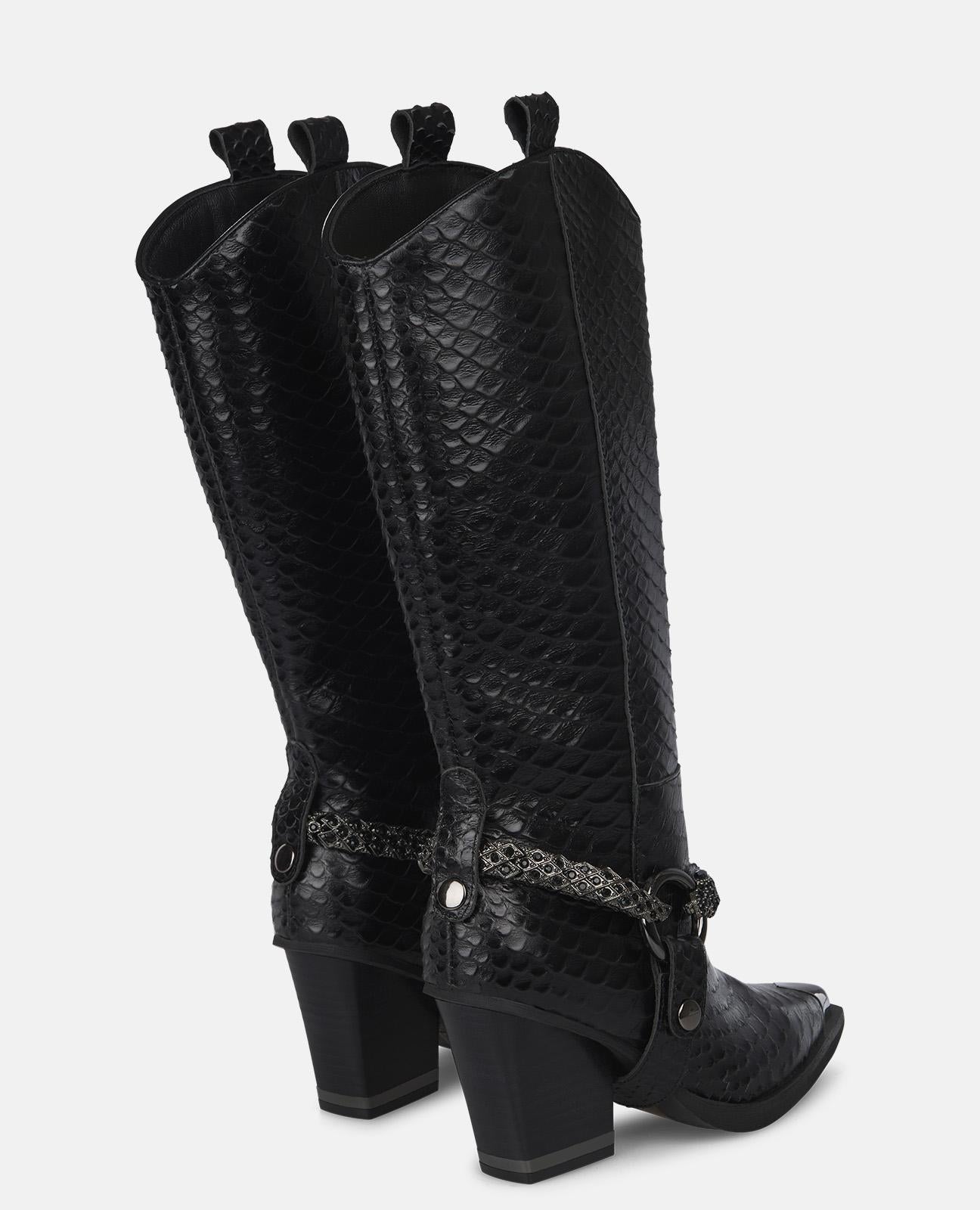 TALON TEXTURÉ DÉTAILS DE LA BOTTE