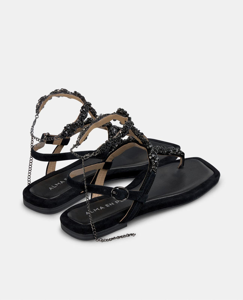 MULTICOLOR RHINESTONE SANDAL